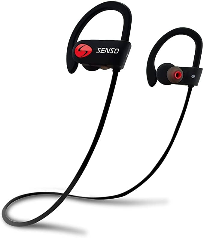 SENSO Bluetooth Headphones Best Wireless Sports Earphones w Mic