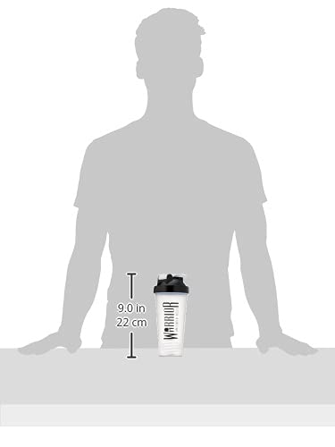 Warrior Supplements 7091 Protein Shaker Bottle 600ml - Mixball Shake Blender (Pack of 1) - DealYaSteal
