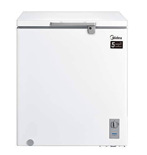 Midea Chest Freezer White Color, 142 Ltr Net Capacity, White Interior, Hidden condenser, HS186CN - DealYaSteal