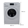 Panasonic 7Kg 1200 RPM Front Load Washing Machine, White - NA127XB1W - DealYaSteal