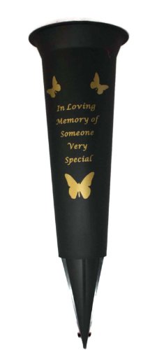 David Fischhoff Someone Very Special Verse Graveside Memorial Grave Spiked Flower Vase - DealYaSteal