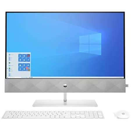 HP Pavilion All-in-One Touch 27 Intel 10th Gen 8-Core i7-10700T 2.0GHz, 16GB, 1TB + 256GB SSD, 27 FHD Touchscreen, NVIDIA GeForce MX350 4GB, Win 10, English Keyboard, Snowflake white - DealYaSteal