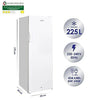Super General Upright Freezer 350 Liter Gross Volume, SGUF-348-H, White, Compact Deep-Freezer with 7 Plastic Drawers, Lock and Key, 60 x 60 x 170 cm - DealYaSteal