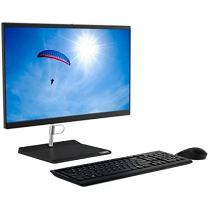 Lenovo Desktop V50a 22 AIO, 21.5 inches FHD Touch, i5 10400T, 8GB DDR4, 256GB SSD M.2 2242 NVMe,Win 10 Pro 64,1 Year Carry inHDMI In,HDMI Out, Raven Black - DealYaSteal