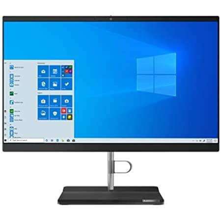 Lenovo Desktop V50a 22 AIO, 21.5 inches FHD Touch, i5 10400T, 8GB DDR4, 256GB SSD M.2 2242 NVMe,Win 10 Pro 64,1 Year Carry inHDMI In,HDMI Out, Raven Black - DealYaSteal
