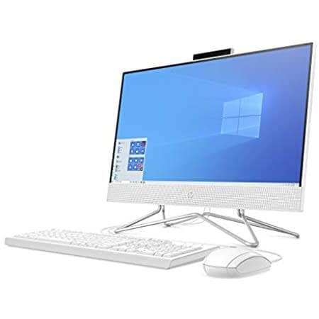 HP 22-df0000ne All in One Desktop, 22-Inch Display, 10 Gen Intel Core i3, 4GB RAM, 1TB HDD, Intel UHD Graphics, EN-AR KB - White - DealYaSteal