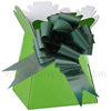 Shik Gifts Lime Green Living Vase Flower Box Flower Bouquet Transporter, Sweet Tree Box and Green Pull Bow + Mini card - DealYaSteal