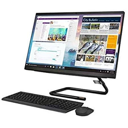 Lenovo IdeaCentre AIO3, All in One Desktop, Intel Core i7-10700T, 23.8 inch FHD, 8GB RAM, 512GB SSD, AMD Radeon 625 2GB GDDR5 Graphics, Win10, Black, Mouse and Eng-Arb KB included - [F0EU00AVAX] - DealYaSteal