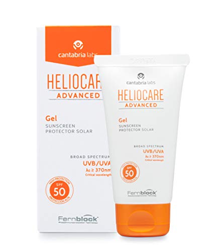 Heliocare Advanced Gel SPF 50 50ml / Lightweight Gel Sunscreen For Face / Daily UVA and UVB Anti-Ageing Sun Protection / Combination, Oily and Normal Skin Types / Matte Finish - DealYaSteal