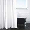 ANSIO Shower Curtain Mould and Mildew Resistant Solid White, 180 x 180 cm (71 x 71 Inch) | 100% Polyester - DealYaSteal