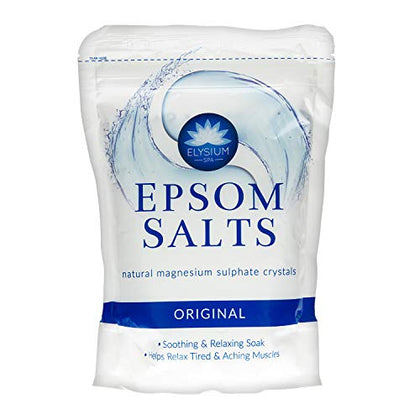 ELYSIUM SPA Natural Original Epsom Salts, White, 450 g - DealYaSteal