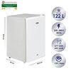 Super General 140 Liter Gross Volume Compact Mini-Refrigerator SG R060H White Beverage-Fridge with Child Lock Shelf Freezer-Box reversible door 49.5 x 56 x 82.8 cm - DealYaSteal
