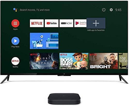 Mi Box S, Smart TV Box, Intelligent 4K Ultra HD Media Player, work with Projector, TVs & Mobile Phones, powered by Android 8.1, - International Version- Black - DealYaSteal