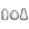Sass & Belle Plain Glass Bud Vases - Set of 3 - DealYaSteal