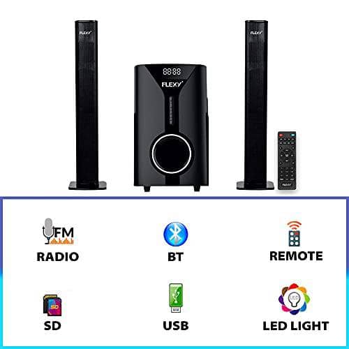 FLEXY Germany 2.1 Channel 5000W PMPO Home Theater Sytem With Remote, Bluetooth, USB/Card And FM Radio - DealYaSteal