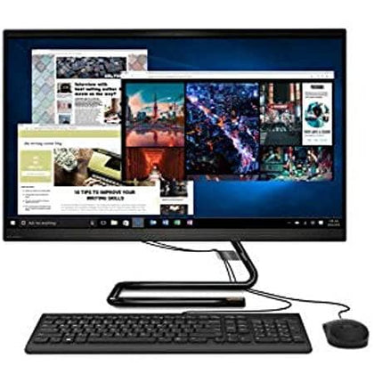 Lenovo IdeaCentre AIO3, All in One Desktop, Intel Core i5-10400T, 27 inch FHD, 8GB RAM, 512GB SSD, AMD Radeon 625 2GB GDDR5 Graphics, Win10, Black, Mouse and Eng-Arb KB included - [F0EY00CWAX] - DealYaSteal