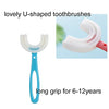 SATIS Silicone U-Shaped Manual Toothbrushes for Kids 6-12 Years, 2PCS Lovely Children Training Toothbrushes. - DealYaSteal