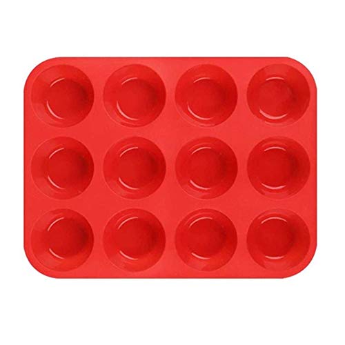 Silicone Muffin Trays for 12 Muffins Non-Stick Muffin Cupcake Tin, Baking Mould for Muffins or Cupcakes Bakeware - DealYaSteal