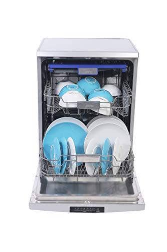 Midea 7 Programs 14 Place Settings Free Standing Dishwasher, Silver - WQP147617Q-S - DealYaSteal