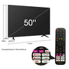 Hisense 50 inch 50A6GE UHD SMART TV?2021? HDR 10/HLG Wifi(2.4GHZ) Bluetooth5.0 DLNA HDCP Version H.265 decoder - DealYaSteal