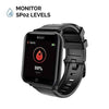 GOQii Smart Vital Fitness SpO2, body temperature and blood pressure smartwatch regular with 3 months personal Coaching, Black (Designed in California) - DealYaSteal