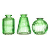 Sass & Belle Green Glass Bud Vases - Set Of 3 - DealYaSteal