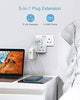 Double Plug Extension Power Adapter with 3 USB, TESSAN Multi Wall Socket 2 Way Dual Plugs Outlet Adaptor, 3 Pin Electric Sockets for Home, Office (Gray) - DealYaSteal