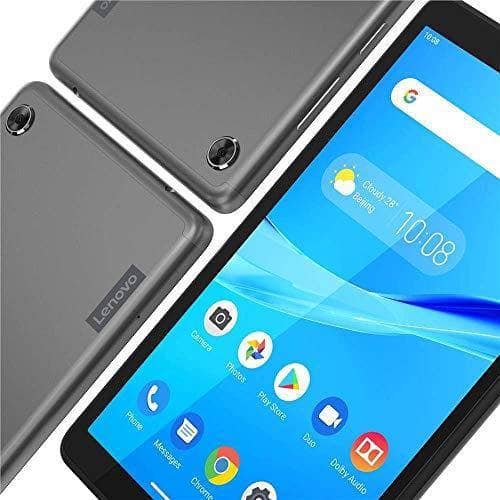 Lenovo Tab M7 (TB-7305X) 7 inch Tablet MediaTek MT8765 Processor 2GB RAM 32GB Storage WiFi+4G LTE - Voice Call Android OS Iron Grey - [ZA570140AE] Bundle with Back Cover + Film - DealYaSteal