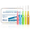 Interdental Brushes 30pcs Mixed Pack with Sizes 0.6-1.5mm Xpassion Tooth Dental Picks for Daily Oral Hygiene Healthy Teeth and Gums Simple and Effective Cleaning Fit for Children Adult - DealYaSteal