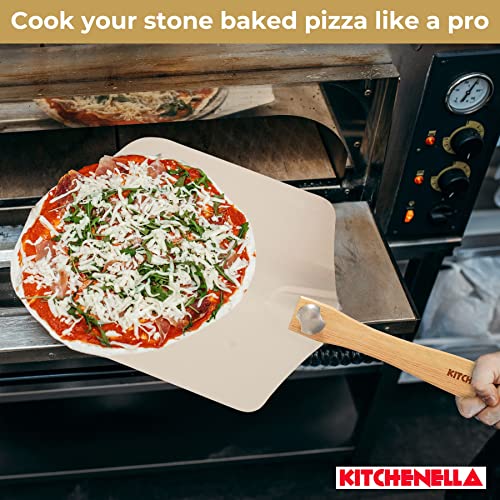 Premium Quality Pizza Paddle Peel with Folding Handle Aluminium Non Stick Blade 12