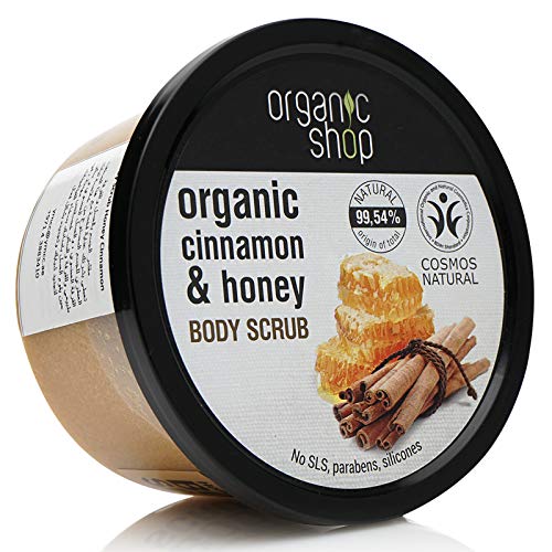 Organic Shop Honey Cinnamon Body Scrub, 250 ml - DealYaSteal