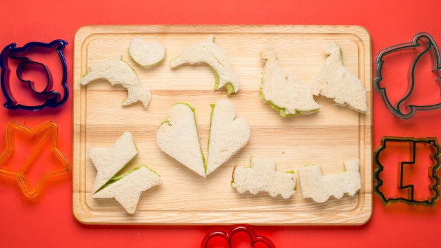 GET FRESH Sandwich Cutters for Kids – [20-pcs] Set with 5 Sandwich Shapes/Cookie Cutters/Bread Cutters – Comes with 5 Vegetable Cutters and Bonus 10 Bento Decorations - DealYaSteal