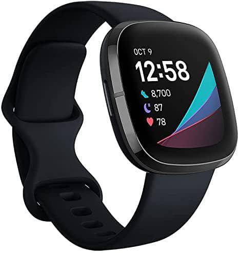 Fitbit Sense, Advanced Smartwatch with Tools for Heart Health, Stress Management & Skin Temperature Trends, Carbon/Graphite Stainless Steel - DealYaSteal