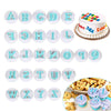 26 Pcs Capital Alphabet Cutters for Cake Decorating, Mini Plastic Fondant Letter Cutters Set, Alphabet Fondant Cutters for Icing Cupcakes Cookie Biscuit Plunger Mold Stamps Embosser Baking - DealYaSteal