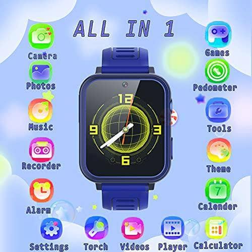 Kids Smart Watch for Boys Girls,Child Smartwatches with 16 Games Music Player Camera Alarm Clock Calculator 12/24 hr Touch Screen for Kids Age 4-12 Birthday Educational Learning Toys - DealYaSteal