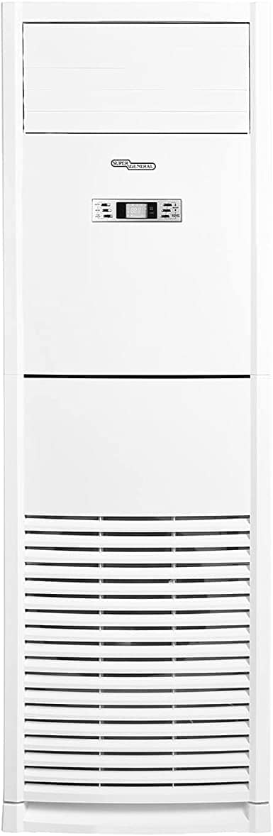 Super General 5 Ton Floor Standing Split Air Conditioner, 60000 BTU, Auto-restart, Sleep-mode, White, SGFS-60-GE, 61 x 39 x 192.5 cm for Home, Office, Commercial Use - DealYaSteal
