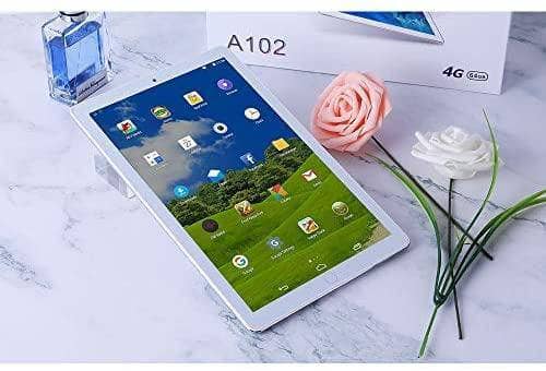 Atouch A102 Tablet 10.1 Inch Dual Sim 64GB Storage 4GB RAM WiFi 4G Network Android Tablet (Gold) - DealYaSteal