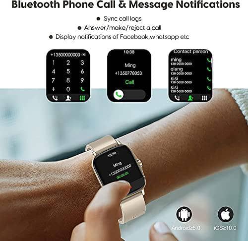 Smart Watch,Smart Watches for Men & Women Activity Tracker,Pedometer Clories Smartwatches Bluetooth Calling Blood Pressure & Oxygen Monitor Heart Rate & Sleep Pattern Tracker with 1.7 inch Big Screen - DealYaSteal