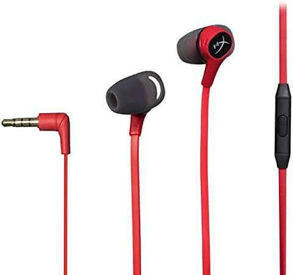 HyperX HX-HSCEB-RD Earbuds With In-line Mic - Black/Red - DealYaSteal