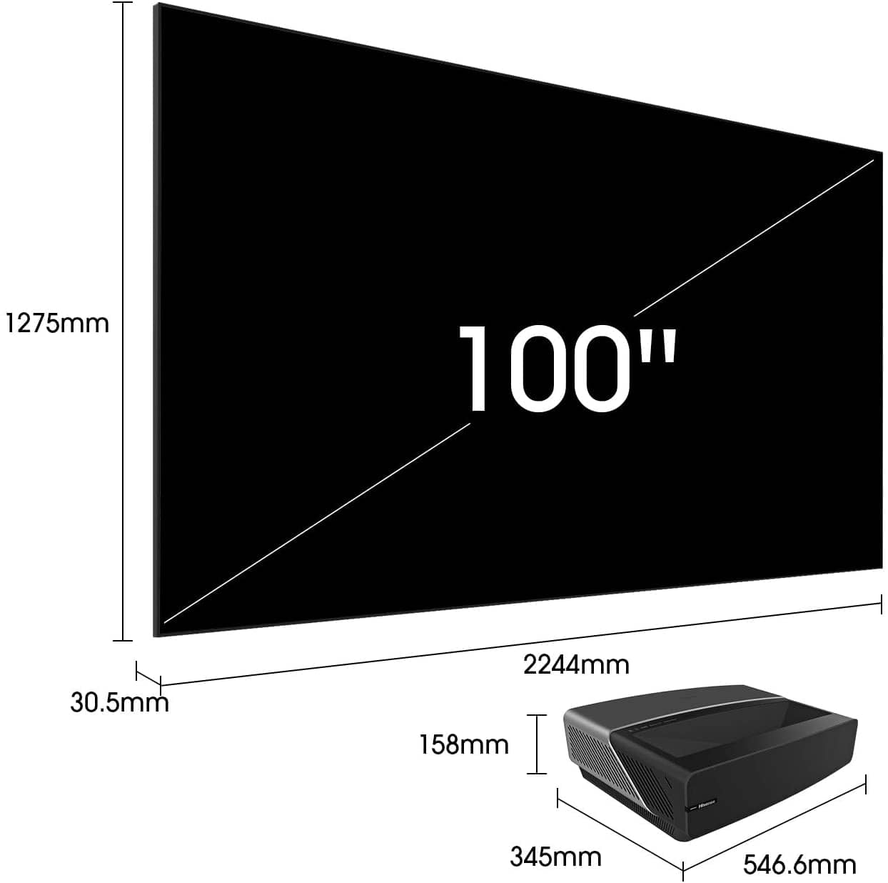 Hisense 100 inch 100L5 UHD SMART LASER TV - DealYaSteal