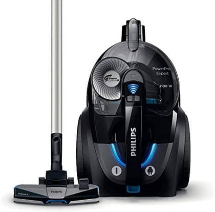 Philips PowerPro Expert Bagless, Deep Black FC9732/61: 2100W, 420w suction power, PowerCyclone 8, 2l Dust capacity, Allergy Filter, TriActive+ nozzle, Crevice tool, Active Lock - DealYaSteal