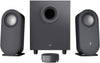 Logitech Z333 2.1 Multimedia Speaker System with Subwoofer, Rich Bold Sound, 80 Watts Peak Power, Strong Bass, 3.5mm Audio and RCA Inputs, UK Plug, PC/PS4/Xbox/TV/Smartphone/Tablet/Music Player, Black - DealYaSteal