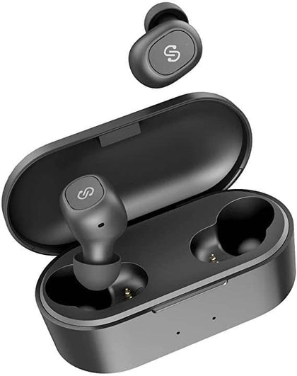 SoundPEATS True Wireless Bluetooth Earbuds in-Ear Stereo Bluetooth Headphones Wireless Earphones (Bluetooth 5.0 Built-in Mic Stereo Calls Total 35 Hours Playtime) - DealYaSteal
