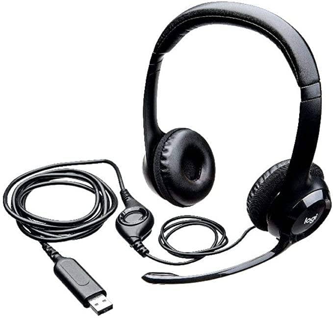 Logitech H390 Wired Headset, Stereo Headphones with Noise-Cancellingâ€¦ –  DealYaSteal