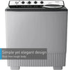 Abaya Wash Panasonic 18Kg Wash 13Kg Spin Twin Tub Washing Machine  Light Gray -NA-W18XG1 - DealYaSteal