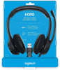 Logitech H390 Wired Headset Stereo Headphones with Noise-Cancelling Microphone USB In-Line Controls PC/Mac/Laptop - Black - DealYaSteal