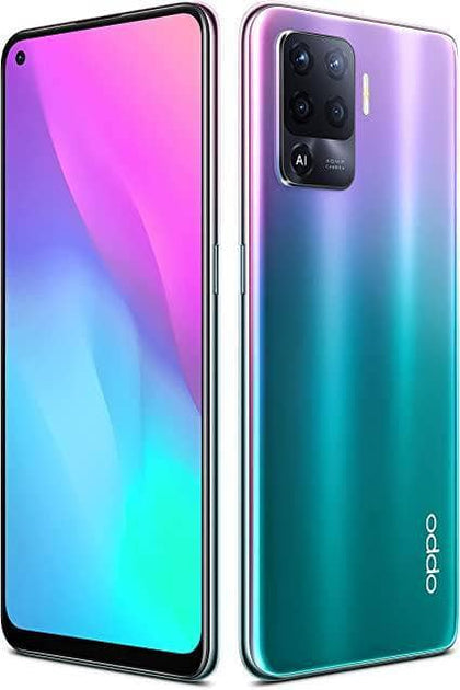 OPPO A94 Dual SIM Smartphone 128GB 8GB RAM Fingerprint and Face Recognition 30W VOOC Flash Charge 48MP AI Quad Camera 4G LTE Android Cell Phone Fantastic Purple DarwinA94 Purple CPH2203 - DealYaSteal