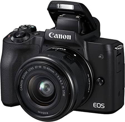 Canon EOS M50 EF-M 15-45mm F3.5-6.3 IS STM lens, 24.1 MP, 4K, Mirrorless Digital Camera, Black - DealYaSteal