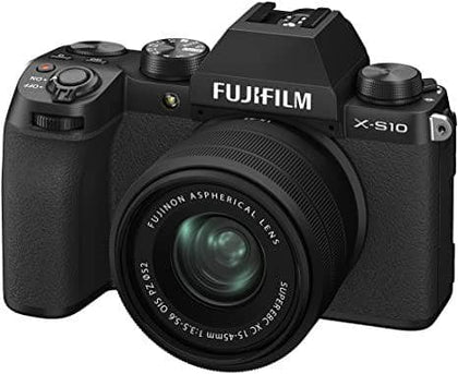 Fujifilm X-S10 Mirrorless Digital Camera XC15-45mm Lens Kit - Black - DealYaSteal