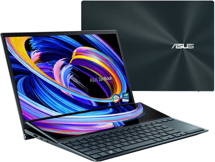 ASUS ZenBook Pro Duo 15 OLED UX582 Laptop 15 6 OLED 4K UHD Touch Display Intel Core i9 10980HK 32GB RAM 1TB SSD GeForce RTX 3070 ScreenPad Plus Windows 10 Pro Celestial Blue UX582LR XS94T - DealYaSteal